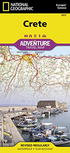 Crete: Travel Maps International Adventure Map: Protected Areas, Points of Interest, Detailed Road Network and Town Location Index (National Geographic Adventure Map, Band 3317)