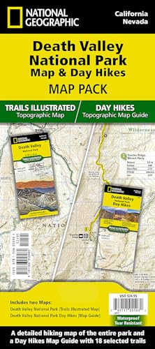Death Valley Day Hikes and National Park Map (National Geographic Trails Illustrated Map)