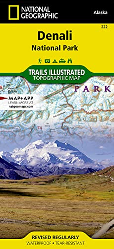 Denali National Park and Preserve Map von National Geographic