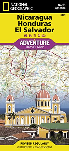 El Salvador, Nicaragua und Honduras: NATIONAL GEOGRAPHIC Adventure Maps: Travel Maps International Adventure Map
