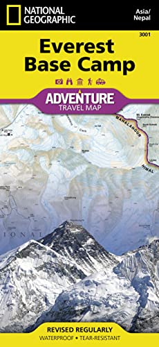 National Geographic Adventure Map Everest Base Camp: Nepal