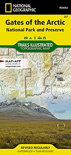 Gates of the Arctic: National Geographic Trails Illustrated Alaska: Trails Illustrated National Parks (National Geographic Trails Illustrated Map, Band 257)