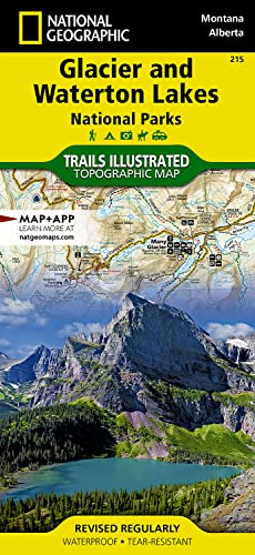 Glacier / Waterton National Park: National Geographic Trails Illustrated National Parks: Outdoor Recreation Map (National Geographic Trails Illustrated Map, Band 215)