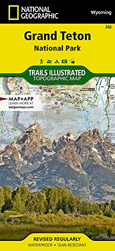 Grand Teton National Park: Trails Illustrated National Parks: Hiking Trails, Backcountry Campsites and Zones, Trail Descriptions, Jedediah Smith ... Geographic Trails Illustrated Map, Band 202)