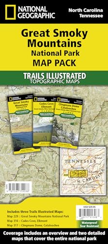 National Geographic Trails Illustrated Map Great Smokey Mountains National Park Map Pack: Topographic Trail Map. Karten-Paket (National Geographic Trails Illustrated Topographic Maps)