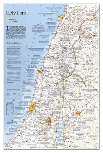 Holy Land, Tubed: Wall Maps History & Nature (National Geographic Reference Map)
