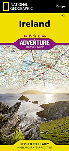 Ireland: Waterproof. Tear-resistent (National Geographic Adventure Map, Band 3303)