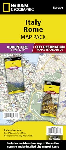 Italy, Rome [map Pack Bundle]: Travel Maps International Adventure/Destination Map (National Geographic Adventure Map)