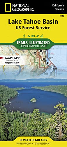 Lake Tahoe Bassin: National Geographic Trails Illustrated Californien: Trails Illustrated Other Rec. Areas (National Geographic Trails Illustrated Map, Band 803)