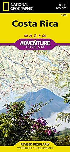 National Geographic Adventure Map Costa Rica: Projected Area Boundaries. Detailed Road Network. San José City Inset Map. Popular Diving, Fishing & ... GPS Compatible. Full UTM Grid. Waterproof von Natl Geographic Society Maps