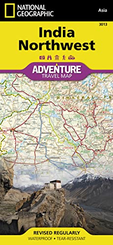 National Geographic Adventure Map India Northwest: Protected Areas, Points of Interest, Detailed Road Network and Town Location Index National Geographic Adventure Map India Northwest: Protected Areas, Points of Interest, Detailed Road Network and Town Location Index von National Geographic