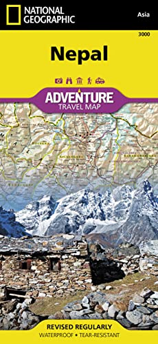 National Geographic Adventure Travel Map Nepal: Waterproof. Tear-resistent (National Geographic Adventure Map, Band 3000)