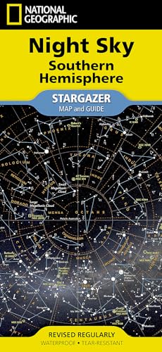 National Geographic Night Sky - Southern Hemisphere Map (Stargazer Folded) (National Geographic Reference Map)