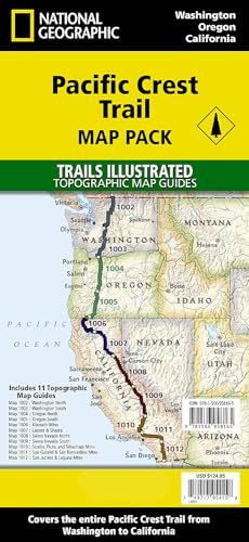 National Geographic Trails Illustrated Pacific Crest Trail Map: Prepack of 11 (National Geographic Trails Illustrated Map Guides)