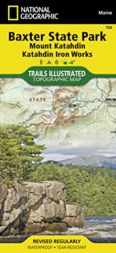National Geographic Trails Illustrated Topographic Map Baxter State Park / Mount Katahdin, Katahdin Iron Works: Maine: Trails Illustrated Other Rec. ... Geographic Trails Illustrated Map, Band 754)