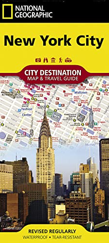 New York City: 1:16500: City Map & Travel Guide. Points of Interest, Additional Inset Map, Transit System, Travel Information, Top Attraction, 3D ... (National Geographic Destination City Map)