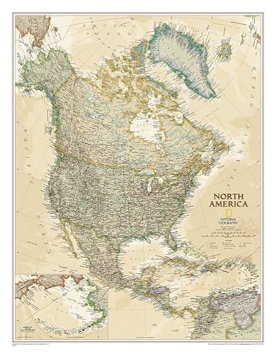 North America Executive laminiert: Wall Maps Continents (National Geographic Reference Map)