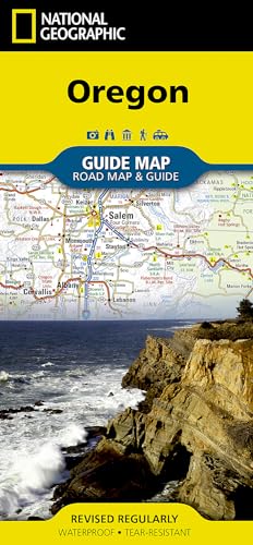 Oregon: What to see and do, top attractions and events (National Geographic Guide Map) von National Geographic