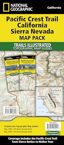 Pacific Crest Trail: California Sierra Nevada [map Pack Bundle] (National Geographic Trails Illustrated Map)