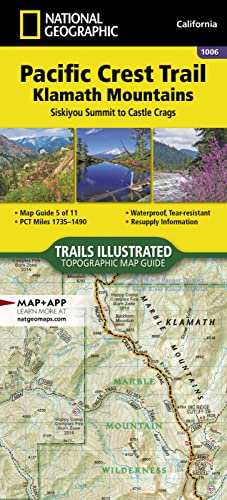 Pacific Crest Trail: Klamath Mountains [siskiyou Summit to Castle Crags]: California Klamath Moutains (National Geographic Topographic Map Guide, 1006, Band 1006)