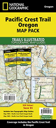 Pacific Crest Trail: Oregon [map Pack Bundle] (National Geographic Trails Illustrated Map)