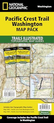 Pacific Crest Trail: Washington [map Pack Bundle] (National Geographic Trails Illustrated Topographic Map Guides)