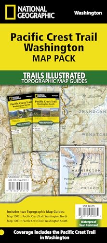 Pacific Crest Trail: Washington [map Pack Bundle] (National Geographic Trails Illustrated Topographic Map Guides) von National Geographic Maps