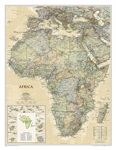 Poster Africa Executive: laminiert (National Geographic Reference Map)