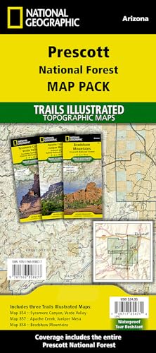 Prescott National Forest Map Pack Bundle (National Geographic Trails Illustrated Map)