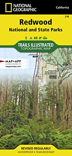 Redwood National Park: National Geographic Trails Illustrated Californien: Trails Illustrated National Parks (National Geographic Trails Illustrated Map, Band 218)