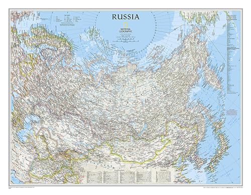 Russia Classic, Tubed: Wall Maps Countries & Regions: Political Map (National Geographic Reference Map)