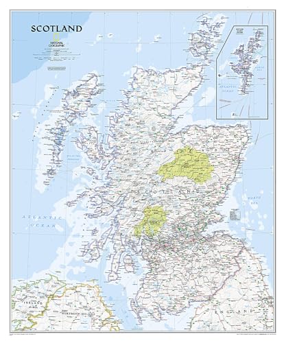 Schottland Classic, laminiert: NATIONAL GEOGRAPHIC Länder & Regionen: Wall Maps Countries & Regions (National Geographic Reference Map)