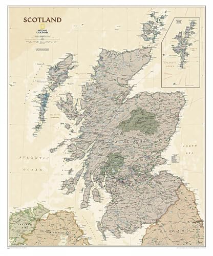 Scotland Executive, Tubed: Wall Maps Countries & Regions (National Geographic Reference Map)