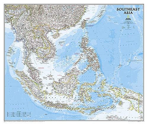 Southeast Asia Classic: Wall Maps Countries & Regions (National Geographic Reference Map)