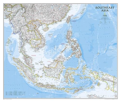 Southeast Asia Classic: Wall Maps Countries & Regions (National Geographic Reference Map)