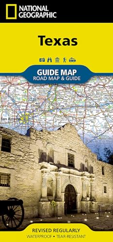 Texas: What to see and do, top attractions and events (National Geographic Guide Map)