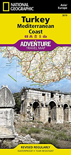 Turkey: Mediterranean Coast: Waterproof, tear-resistant (National Geographic Adventure Map, Band 3019)