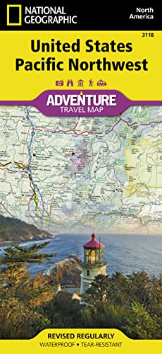 National Geographic Adventure Map United States, Pacific Northwest (National Geographic Adventure Travel Map, Band 3118) von National Geographic