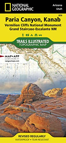 Vermillion Cliffs, Paria Canyon: Trails Illustrated (National Geographic Trails Illustrated Map, Band 859)