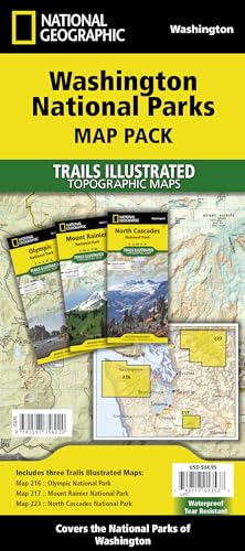 Washington National Parks [map Pack Bundle] (National Geographic Trails Illustrated Map)