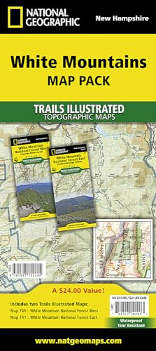 White Mountains National Forest, Map Pack Bundle: Trails Illustrated Other Rec. Areas (National Geographic Trails Illustrated Map) von Natl Geographic Society Maps