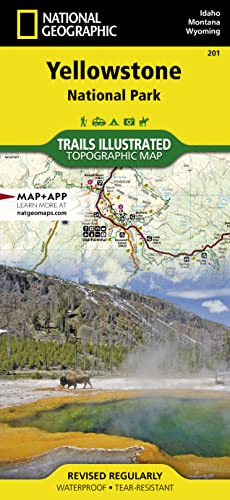 Yellowstone National Park: National Geographic Trails Illustrated National Parks: Topographic Map. Waterproof. Tear-resistant (National Geographic Trails Illustrated Map, Band 201)
