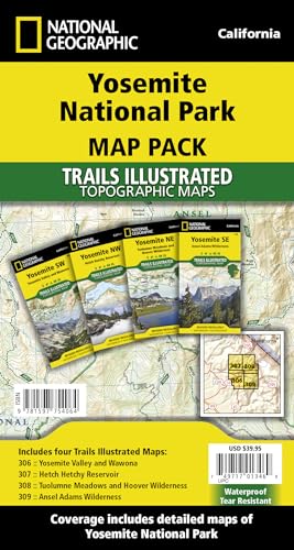 Yosemite National Park, Map Pack Bundle: Trails Illustrated National Parks (National Geographic Trails Illustrated Map)