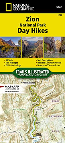 Zion National Park: 1:31680 (National Geographic Topographic Map Guide, 1712, Band 1712)