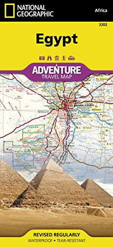 Ägypten: NATIONAL GEOGRAPHIC Adventure Maps: Protected Areas, Points of Interest, Detailed Road Network and Town Location Index von National Geographic