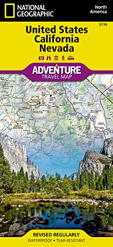 National Geographic Adventure Map United States, Calfornia and Nevada: North America (National Geographic Adventure Travel Map, 3119, Band 3119) von National Geographic