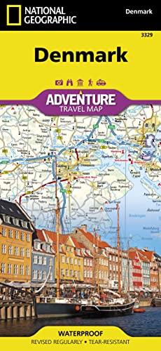 National Geographic Adventure Travel Map Denmark: Touristische Karte Dänemark