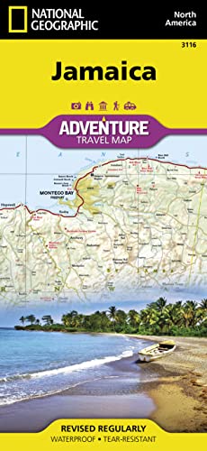 National Geographic Adventure Travel Map Jamaica: waterproof, tear-resistant Travel Map (National Geographic Adventure Map, Band 3116) von National Geographic