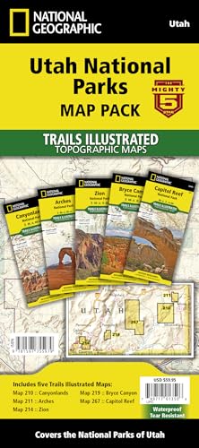 National Geographic Utah National Parks Map Pack (National Geographic Trails Illustrated Topographic Map)