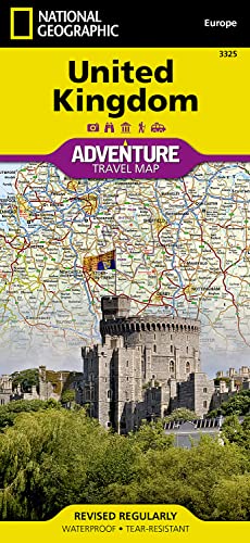 United Kingdom: Travel Maps International Adventure Map (National Geographic Adventure Map: Europe, Band 3325) von National Geographic